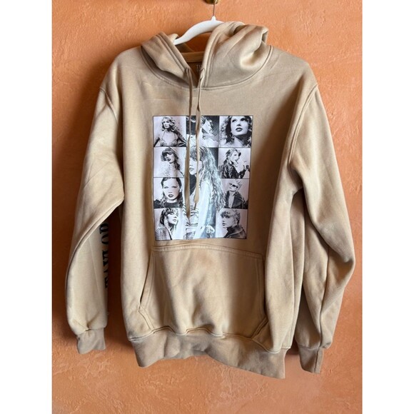 Source Unknown Tops - Taylor Swift Eras Tour Inspired Hoodie Graphic Sweatshirt Beige Medium